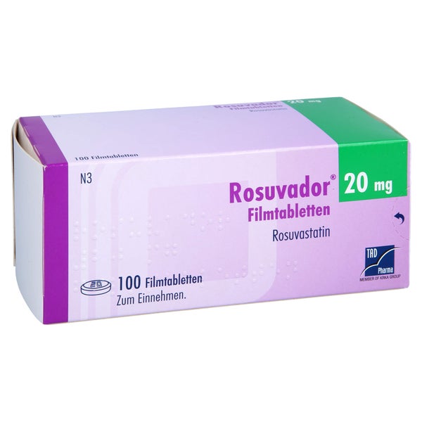 Rosuvador 20 mg Filmtabletten 100 St