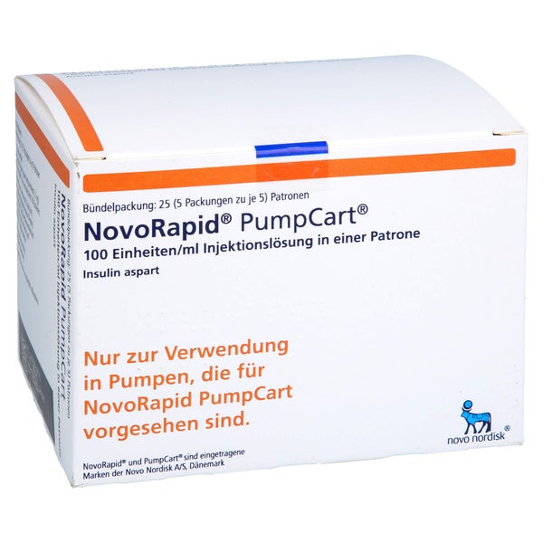 NOVORAPID PumpCart 100 E/ml Inj.-Lsg.i.e.Patrone 5X5X1,6 ml