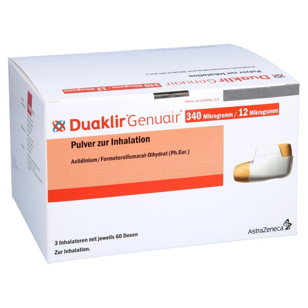 DUAKLIR Genuair 340 µg/12 µg Plv.z.Inhalation 60ED 3 St