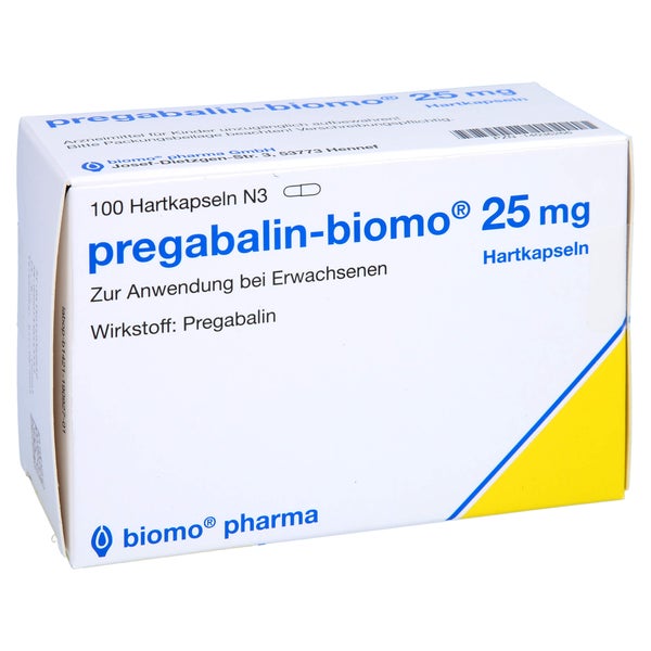 Pregabalin-biomo 25 mg Hartkapseln 100 St