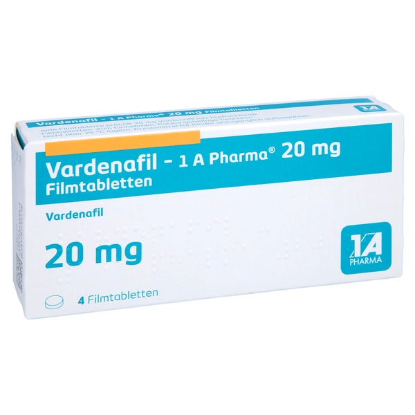 VARDENAFIL-1A Pharma 20 mg Filmtabletten 4 St