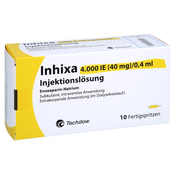 INHIXA 4.000 I.E. 40 mg/0,4 ml Inj.-Lsg.i.e.F.-Sp. 10 St