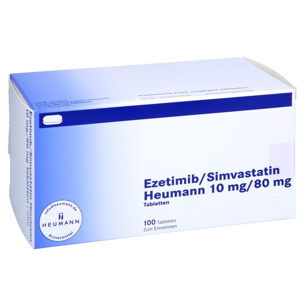 EZETIMIB/Simvastatin Heumann 10 mg/80 mg Tabletten 100 St
