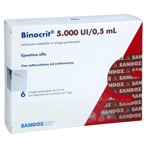 BINOCRIT 5.000 I.E./0,5 ml Inj.-Lsg.i.e.Fertigspr. 6X0,5 ml