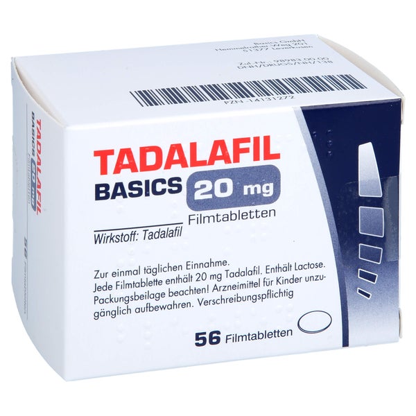 Tadalafil Basics 20 mg Filmtabletten 56 St