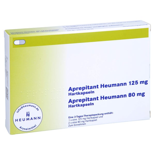 APREPITANT Heumann 125 mg + 80 mg Hartkapseln 3 St
