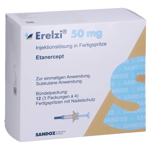 ERELZI 50 mg Injektionslösung i.e.Fertigspritze 12 St