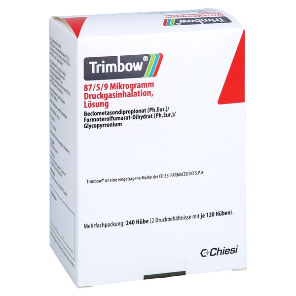 TRIMBOW 87 µg/5 µg/9 µg 120 Hub Druckgasinhalation 2 St