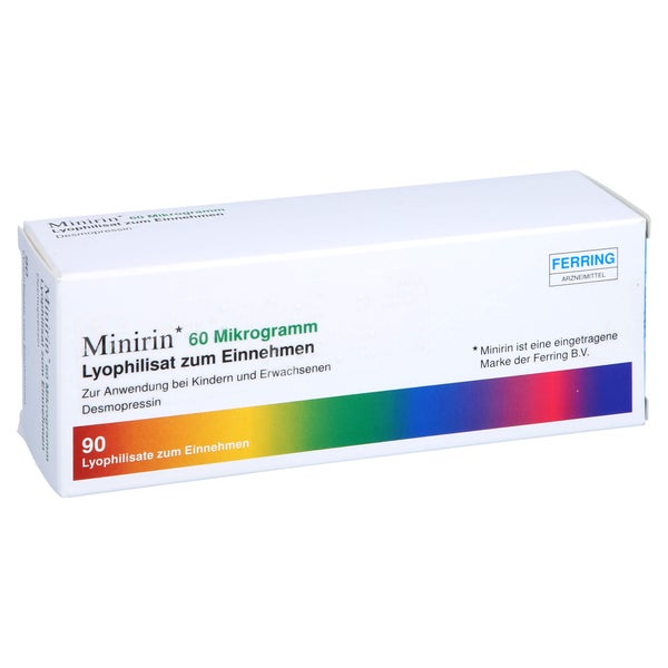 MINIRIN 60 Mikrogramm Lyophilisat zum Einnehmen 90 St