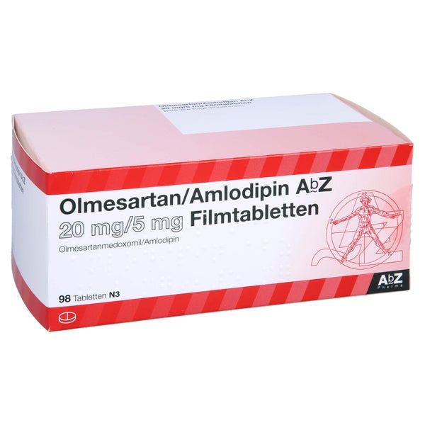 OLMESARTAN/Amlodipin AbZ 20 mg/5 mg Filmtabletten 98 St