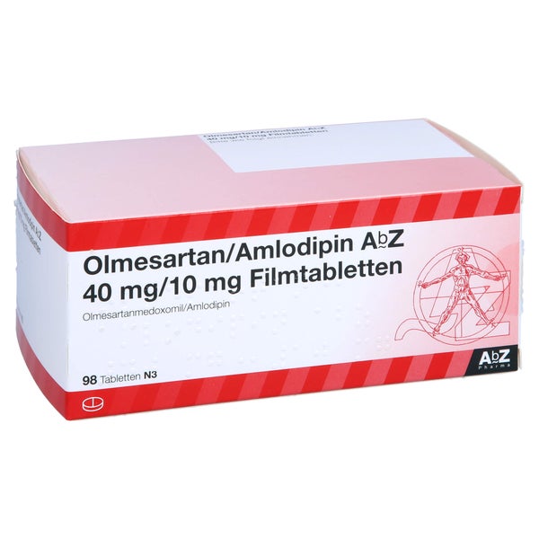 OLMESARTAN/Amlodipin AbZ 40 mg/10 mg Filmtabletten 98 St