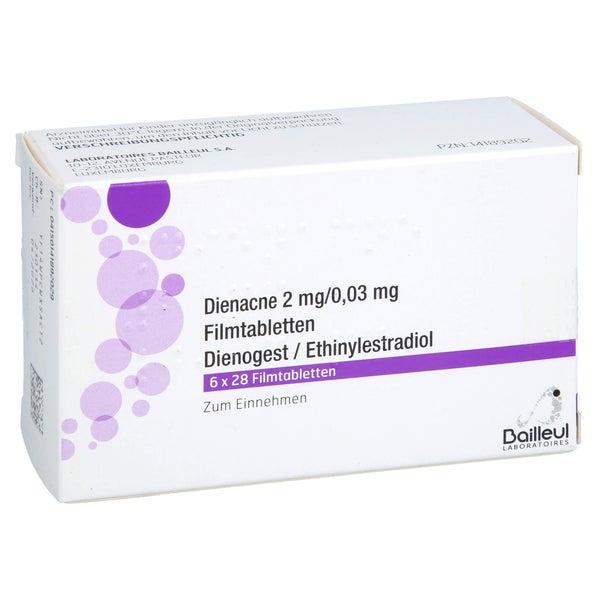 Dienacne 2 Mg/0,03 mg Filmtabletten 168 St