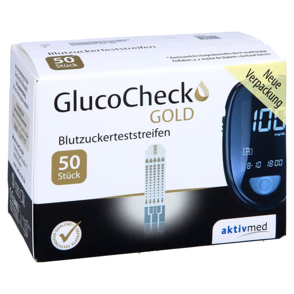 Glucocheck GOLD Blutzuckerteststreifen 50 St