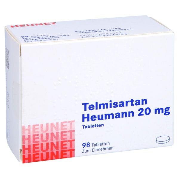 TELMISARTAN Heumann 20 mg Tabletten Heunet 98 St