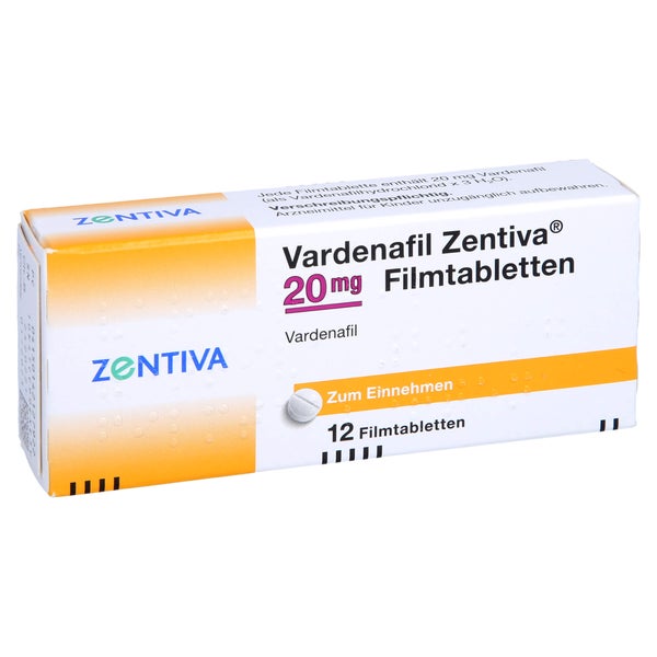 Vardenafil Zentiva 20 mg Filmtabletten 12 St