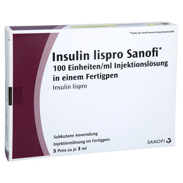 INSULIN LISPRO Sanofi 100 E/ml Fertigpen 5X3 ml 5X3 ml