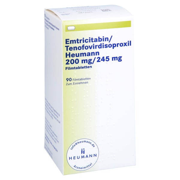EMTRICITABIN/Tenofovirdisoproxil Heum.200/245 mg 90 St