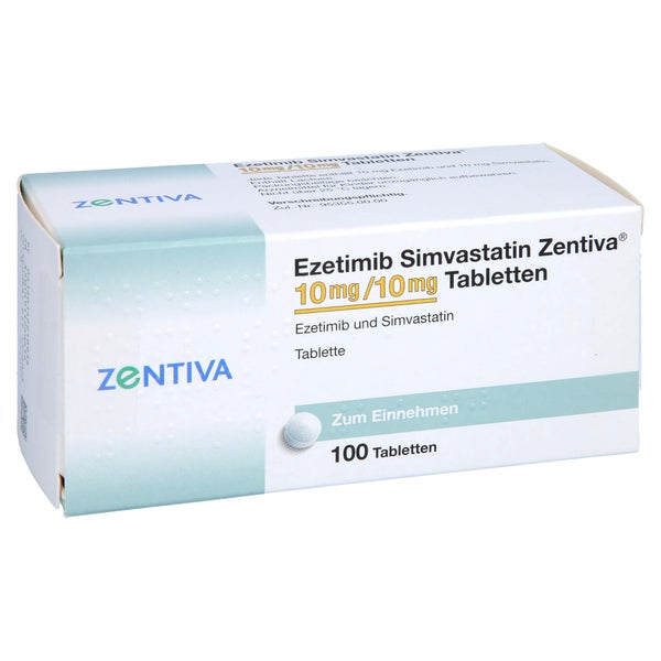 EZETIMIB Simvastatin Zentiva 10 mg/10 mg Tabletten 100 St
