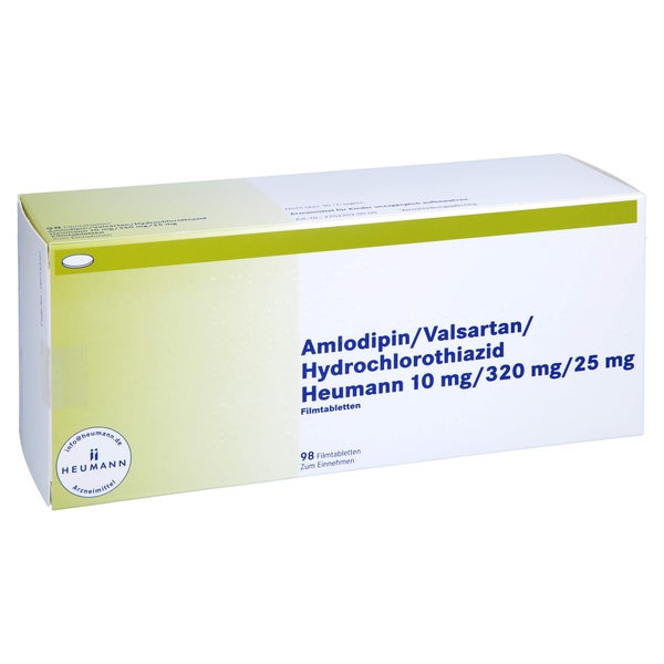 AMLODIPIN/Valsartan/HCT Heumann 10/320/25mg FTA 98 St