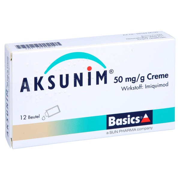 Aksunim 50 mg/g Creme Beutel 12 St