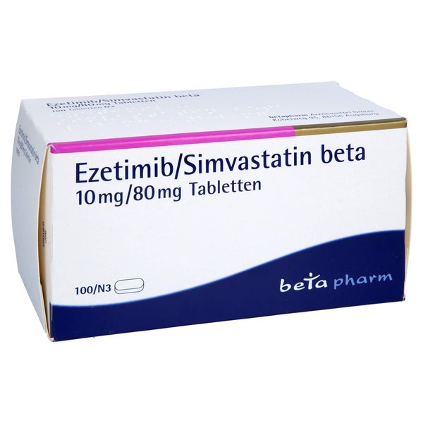 EZETIMIB/Simvastatin beta 10 mg/80 mg Tabletten 100 St