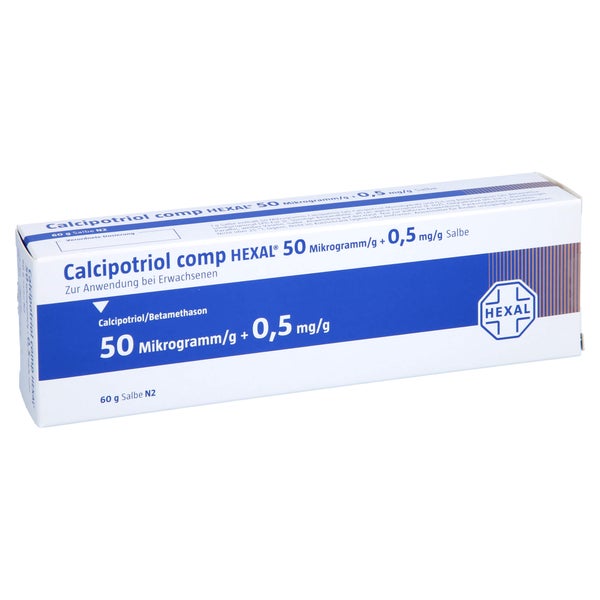 CALCIPOTRIOL comp HEXAL 50 µg/g + 0,5 mg/g Salbe 60 g