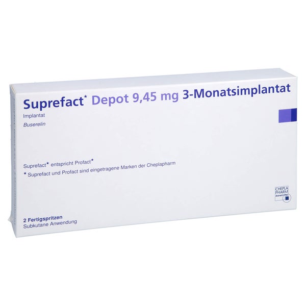 SUPREFACT Depot 9,45 mg 3-Monatsimplan.i.e.F.-Spr. 2X1 St