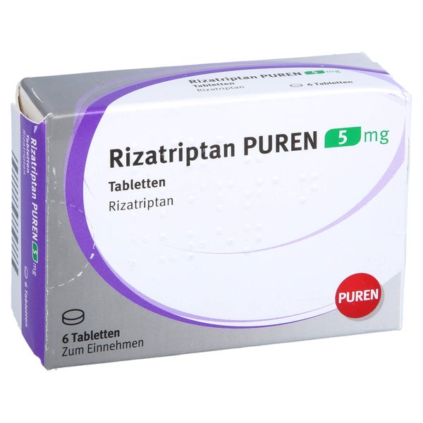 Rizatriptan Puren 5 mg Tabletten 6 St