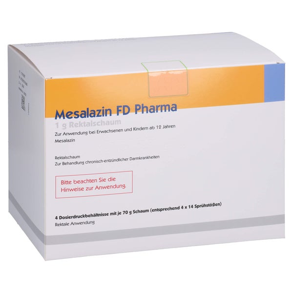 Mesalazin FD Pharma 1 g Rektalschaum 4X70 g