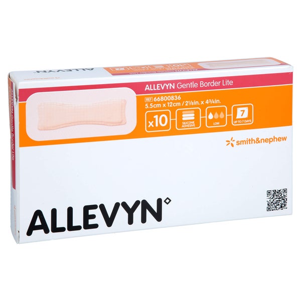 Allevyn Gentle Border Lite 5,5x12 cm Sch 10 St