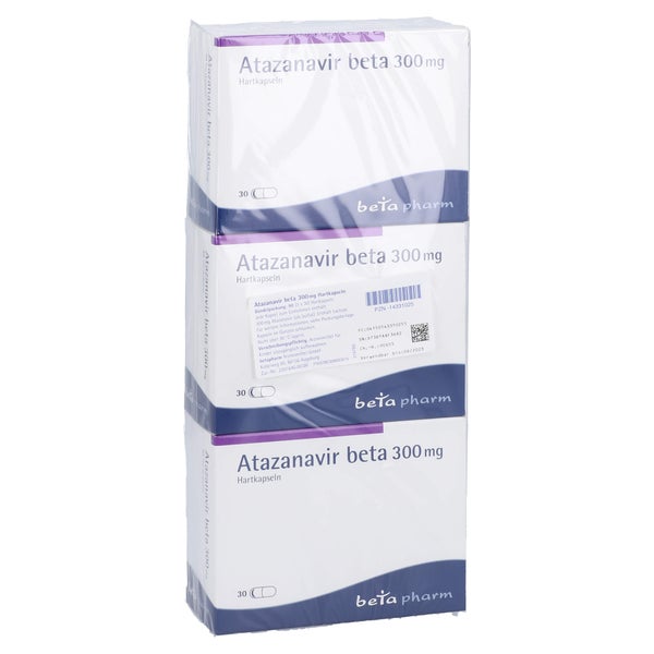 Atazanavir beta 300 mg Hartkapseln 90 St
