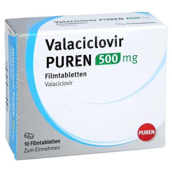 Valaciclovir Puren 500 mg Filmtabletten 10 St
