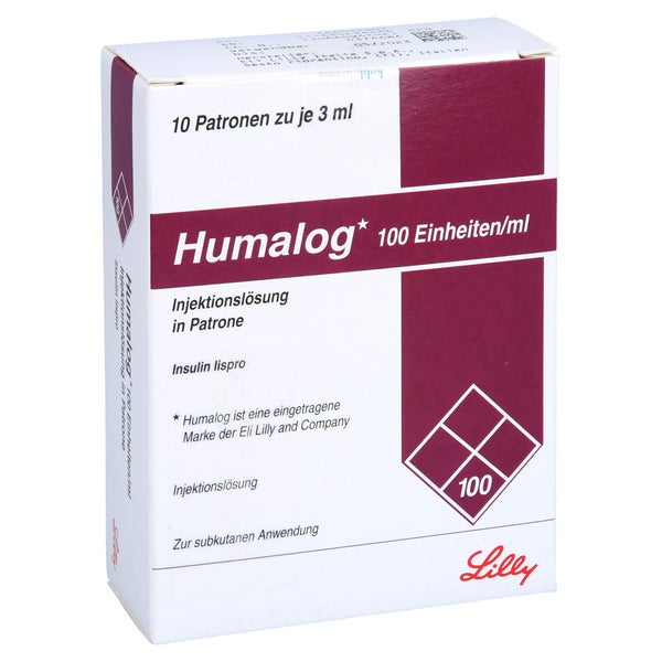 HUMALOG 100 E/ml Patrone Injektionslösung 10X3 ml