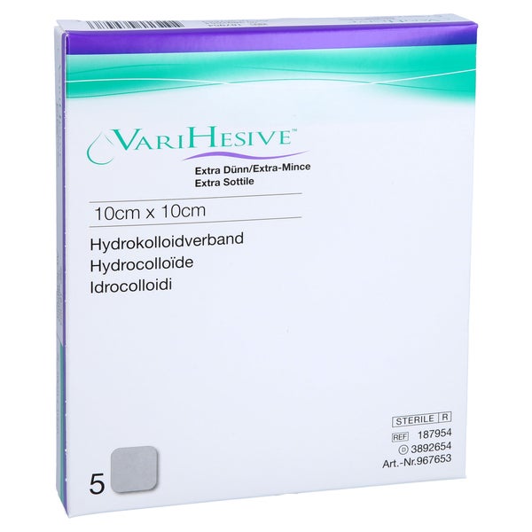 Varihesive Extra dünn 10x10 cm HKV hydro 5 St