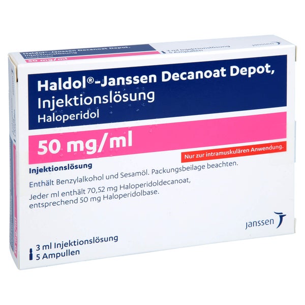 HALDOL Janssen Decanoat Depot 50 mg/ml Inj.L.Amp. 5X3 ml