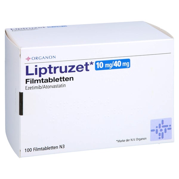 Liptruzet 10 Mg/40 mg Filmtabletten 100 St