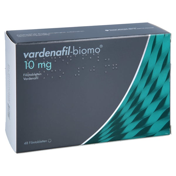 Vardenafil-biomo 10 mg Filmtabletten 48 St
