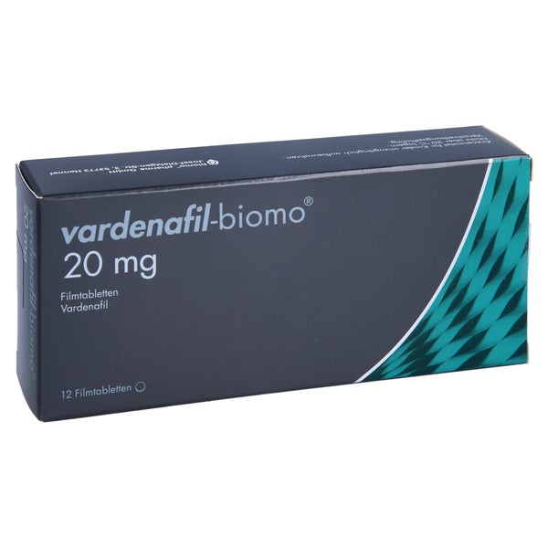 Vardenafil-biomo 20 mg Filmtabletten 12 St