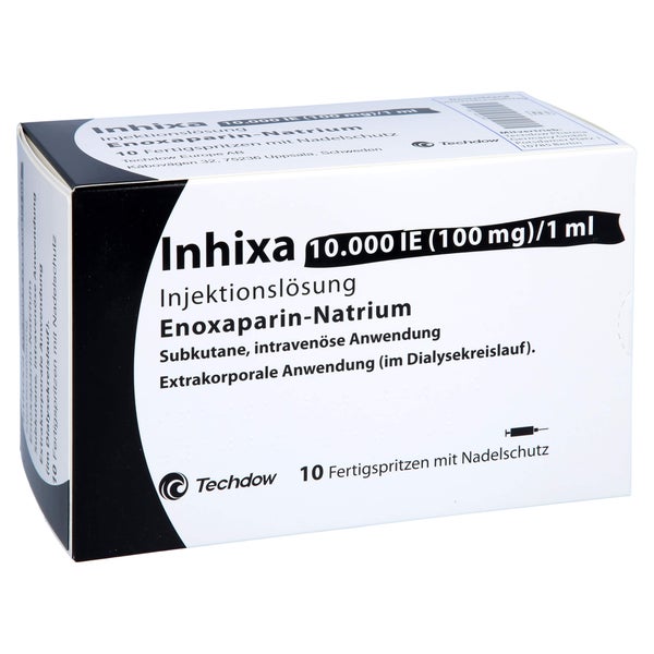 INHIXA 10.000 I.E. 100 mg/1 ml ILO F.Sp.+Sich-Sys. 10 St