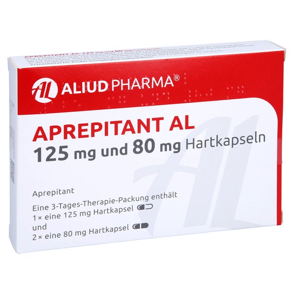 APREPITANT AL 125 mg und 80 mg Hartkapseln 3 St