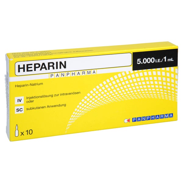 HEPARIN PANPHARMA 5.000 I.E./1 ml Inj.-Lösung Amp. 10X1 ml