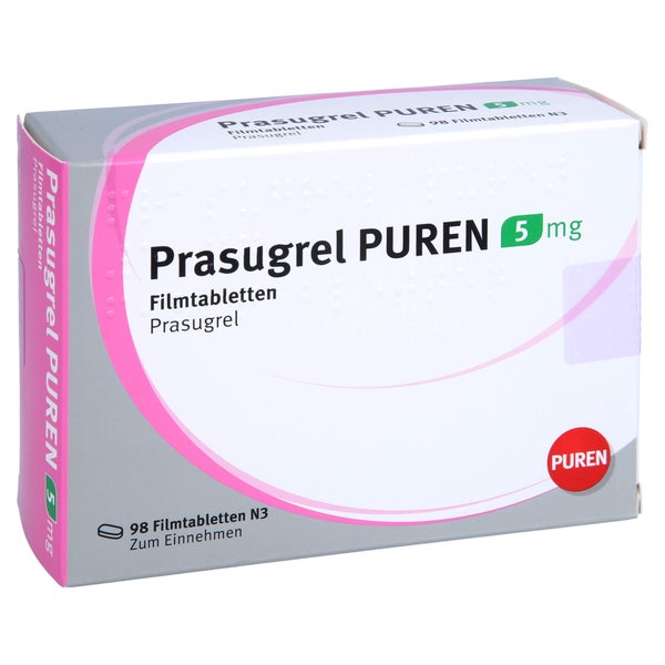 Prasugrel Puren 5 mg Filmtabletten 98 St