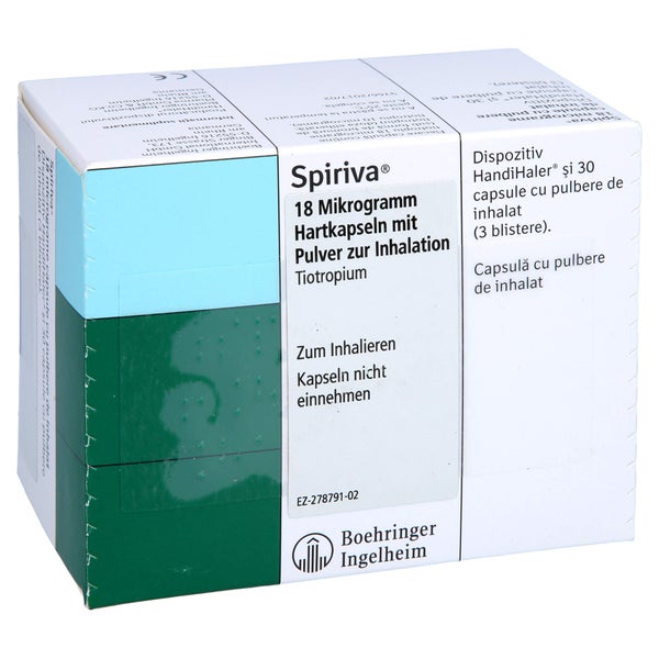 SPIRIVA 18 µg Hartkaps.m.Plv.z.Inhalat.+HandiHaler 30 St