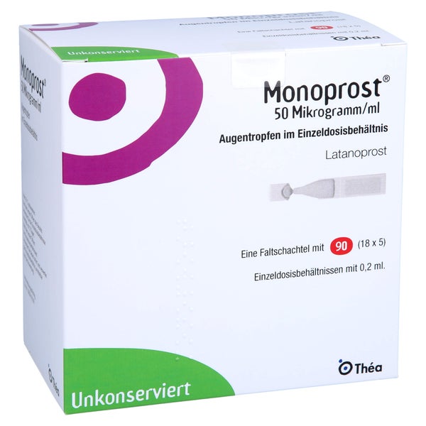 MONOPROST 50 Mikrogramm/ml Augentr.in Einzeldosen 90X0,2 ml