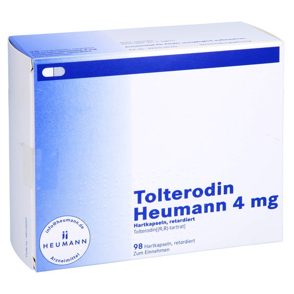 TOLTERODIN Heumann 4 mg Hartkapseln retardiert 98 St