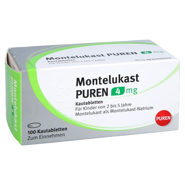 Montelukast Puren 4 mg Kautabletten 100 St
