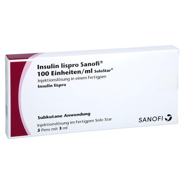 Insulin Lispro Sanofi 100 E/ml Inj.-lsg.fertigpen 5X3 ml