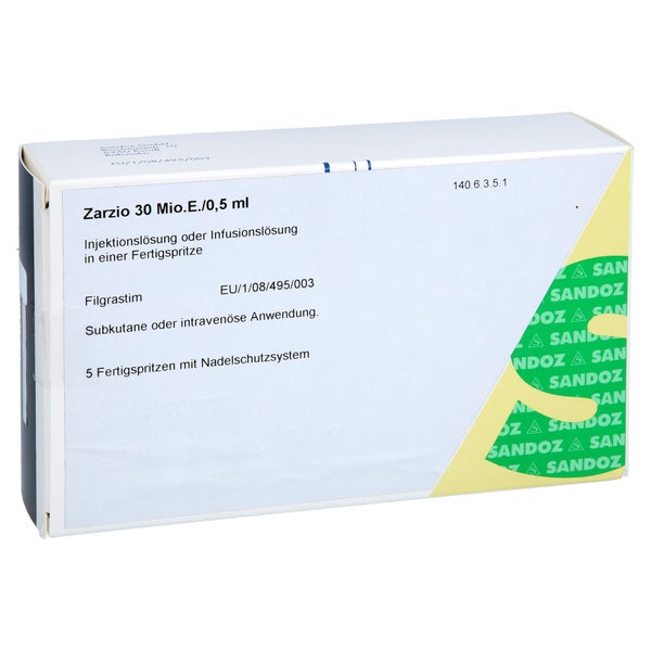 ZARZIO 30 Mio.E./0,5 ml Inj./Inf.-Lsg.i.e.Fert.-S. 5 St