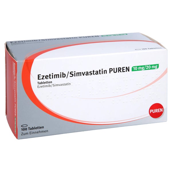 EZETIMIB/Simvastatin PUREN 10 mg/20 mg Tabletten 100 St
