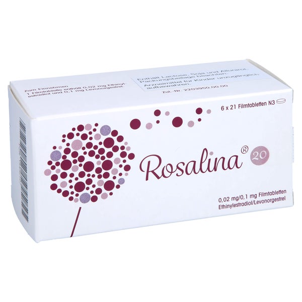 ROSALINA 20 0,02 mg/0,1 mg Filmtabletten 126 St